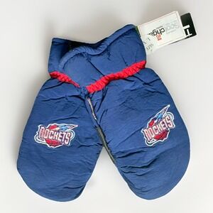 Vintage Y2K Houston Rockets Winter Gloves L/XL Thinsulate Outdoor Mittens NWT